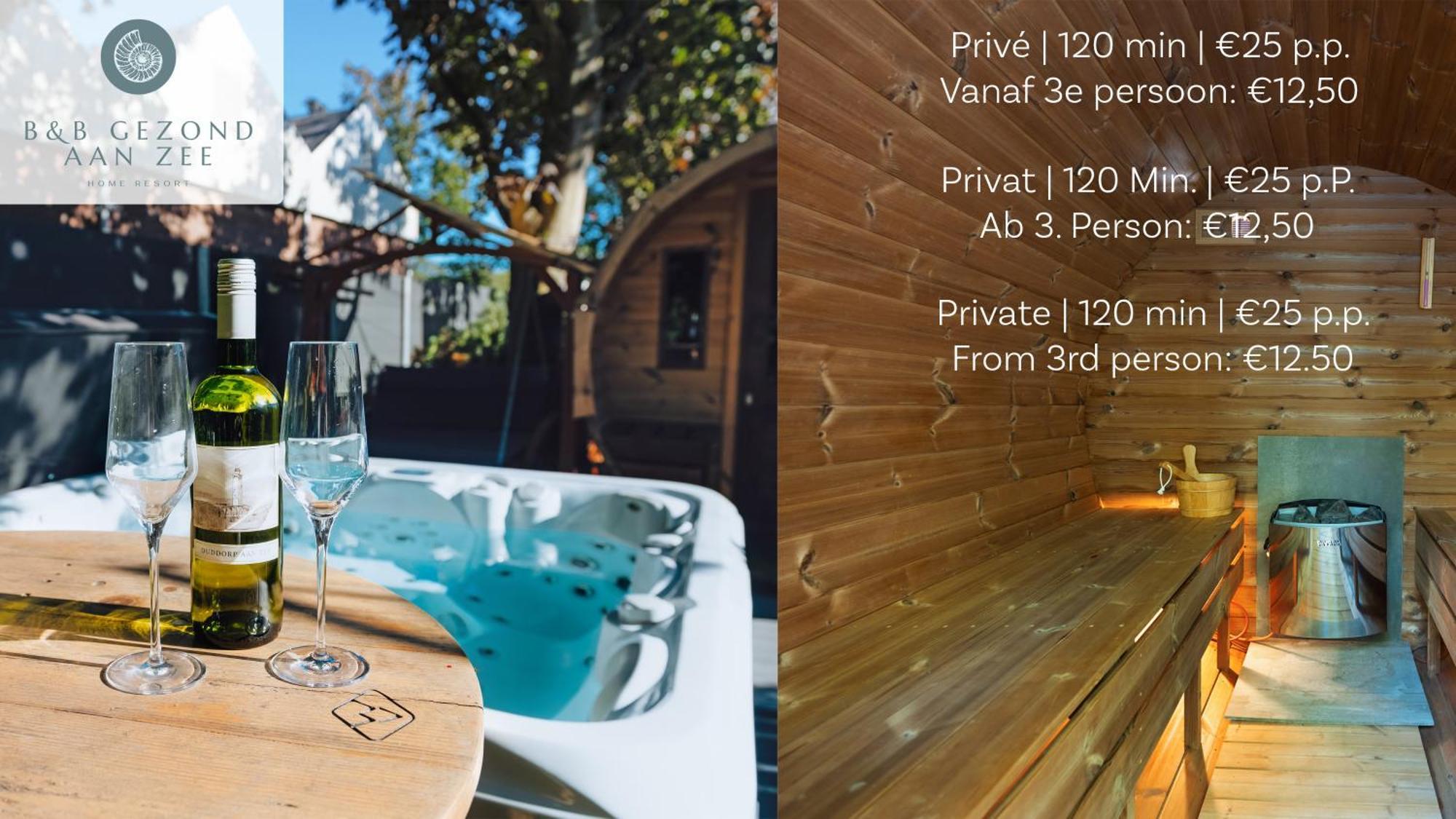 Strand Thema Vakantiewoning Bij B&B Gezond Aan Zee - Toegang Wellnesstuin Meerprijs Ouddorp Esterno foto